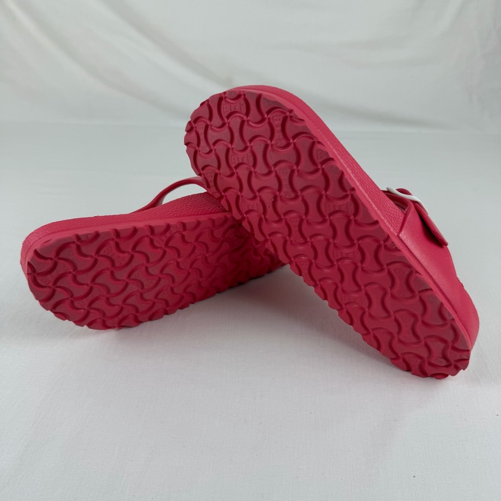 Birkenstock Womens 39  Coral Pink Gizeh‎ Eva Thong Sandals Slip On - Picture 13 of 16